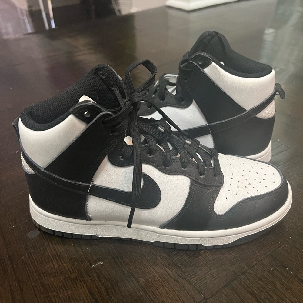 Nike Black and White High-Top Sneakers -
Panda Dunks